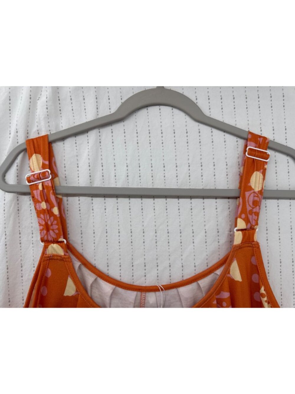 BloomChic Orange & Pink Printed Romper Jumpsuit - Picture 4 of 11
